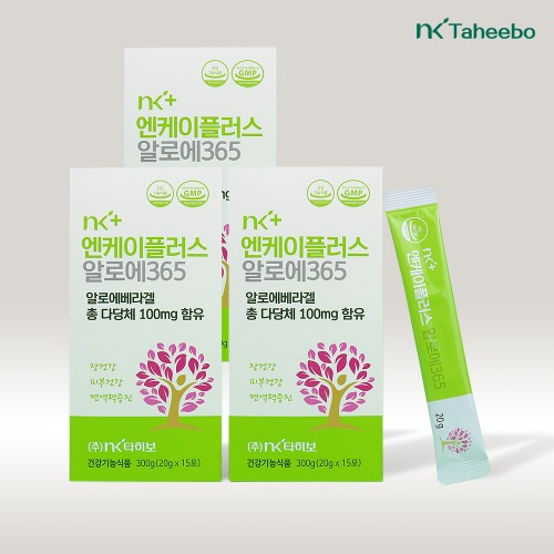 NK타히보 NK플러스 알로에365 젤리스틱 [1.5개월분] (20g X 15포 3BOX)